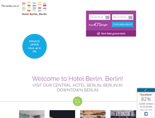 Tablet Screenshot of hotel-berlin.de